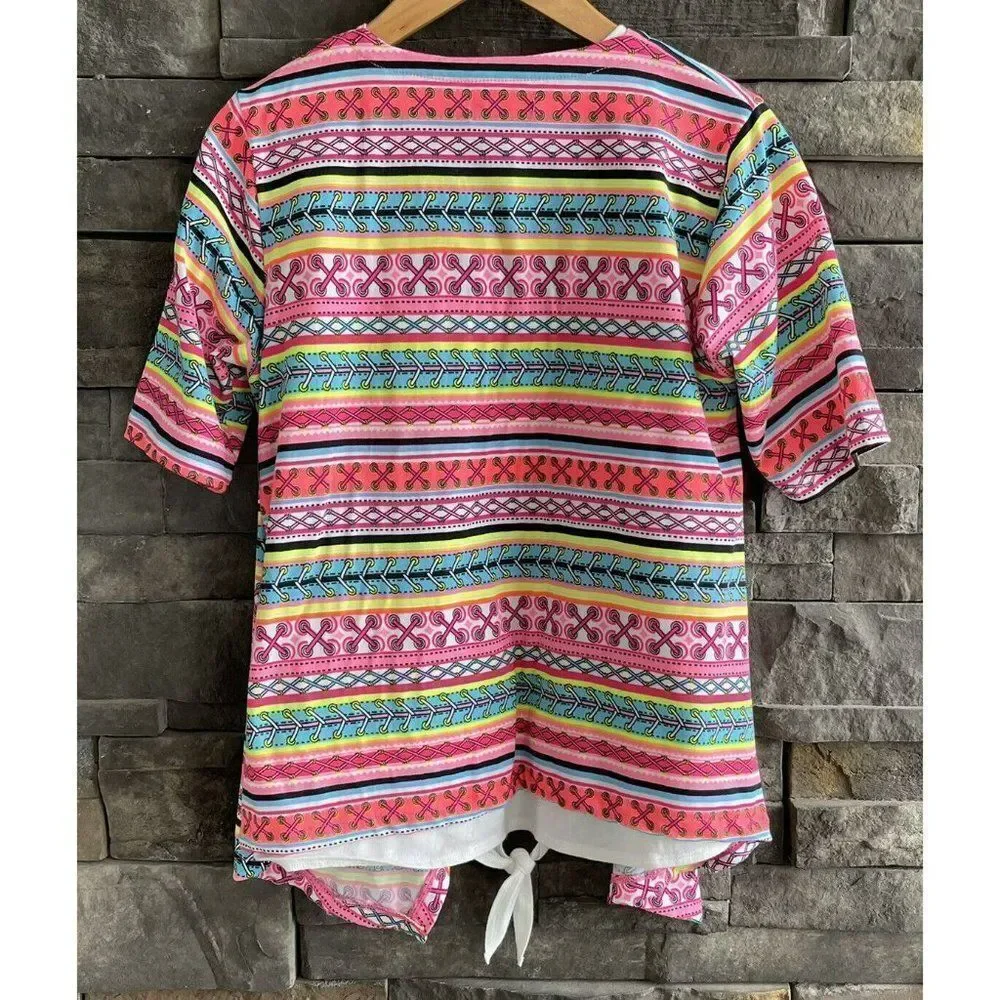 Limited Too Colorful Shirt Girls Large 14/16 White Shirt Under Childrens Place - Picture 2 of 4
